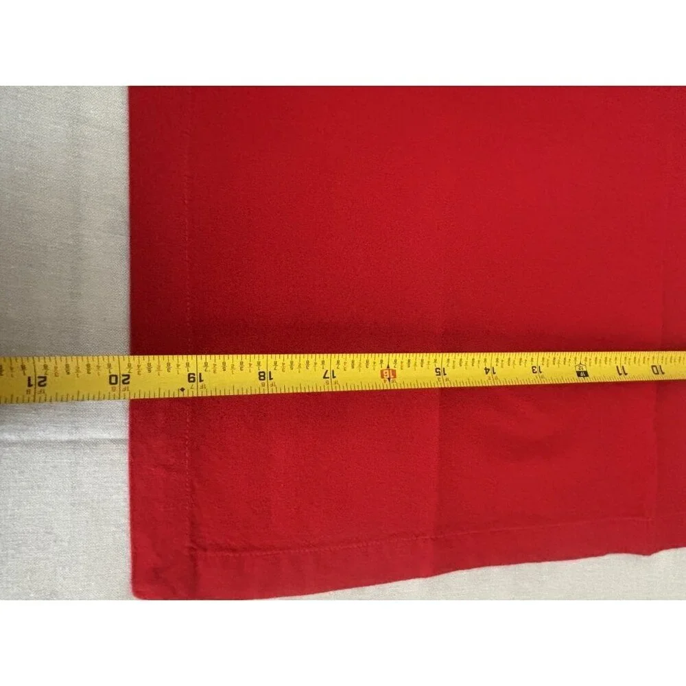 Crate & Barrel Red Confetti Tree Napkins Set 4 Red Yellow Cloth 20”